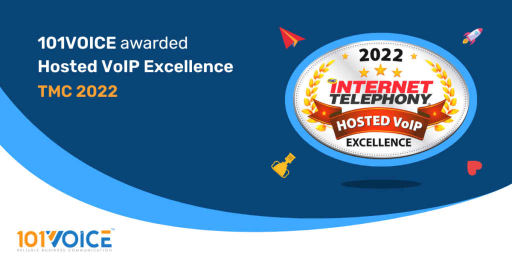 101VOICE Awarded a 2022 INTERNET TELEPHONY Hosted VoIP Excellence Award